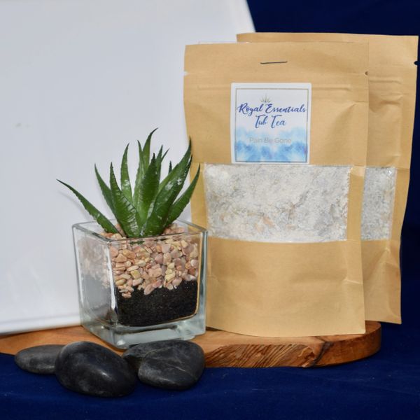 tea bags for aloe vera plant Pain Be Gone Tub Tea – Royal Essentials